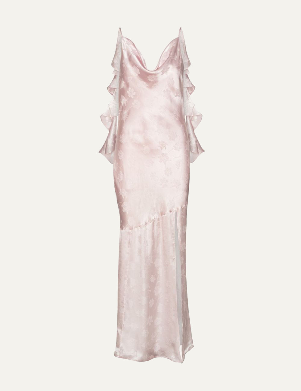Rotate maxi waterfall dress light pink product front
