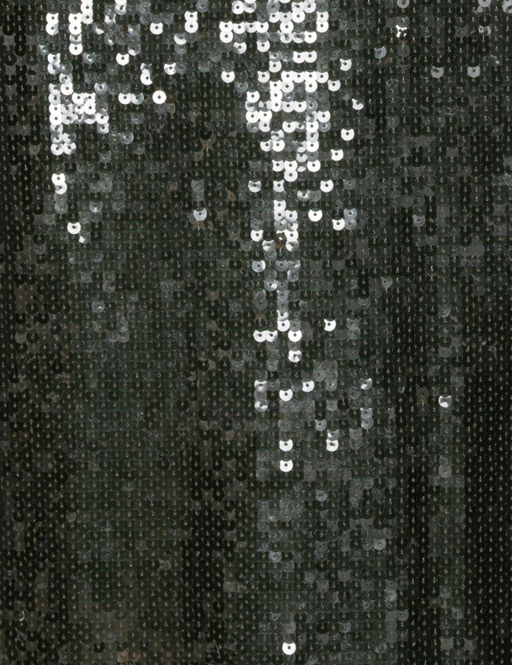 Rotate dark green sequins maxi slip dress with shimmering finish fabric view