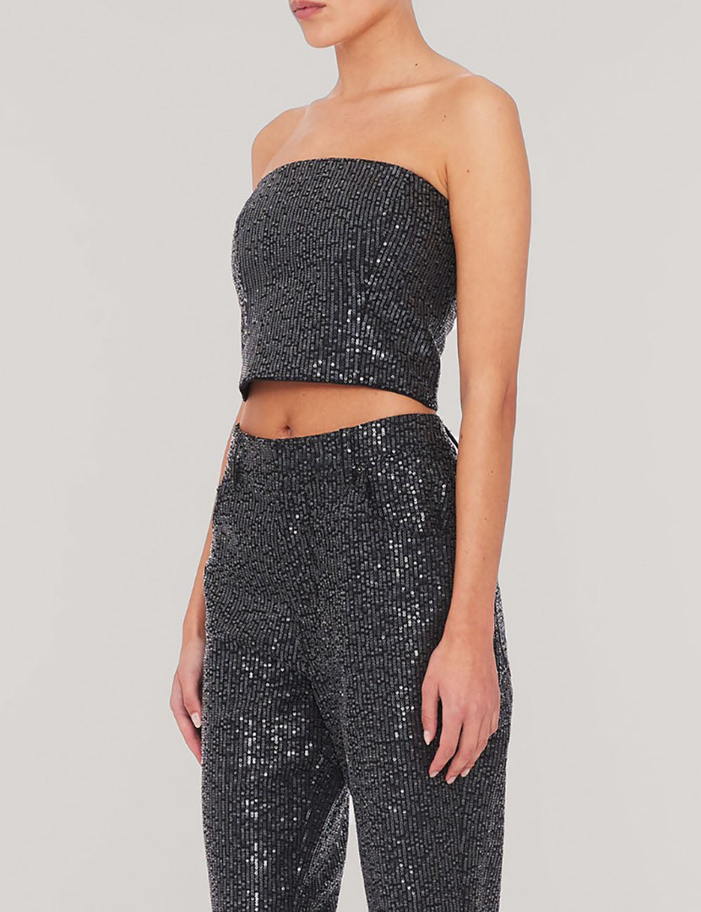 ROTATE TWILL SEQUIN TOP ROTATE