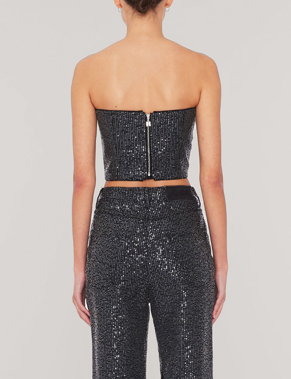 ROTATE TWILL SEQUIN TOP ROTATE