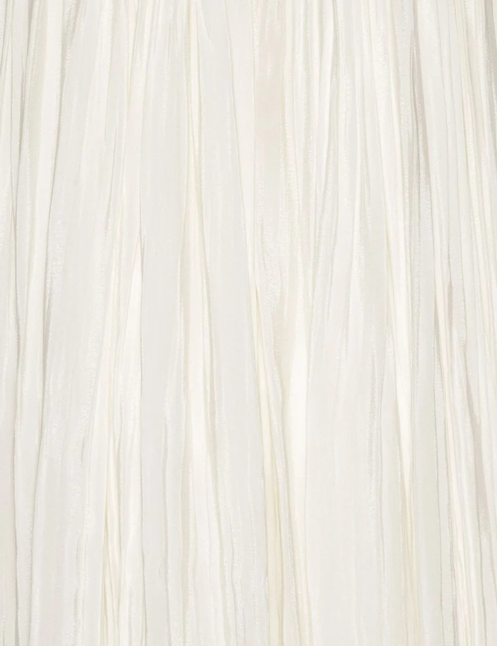 Rotate pleated midi strap dress white egret detail view