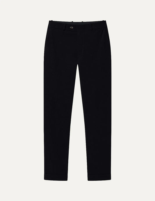 RRD men's black slim fit technical chino trousers
