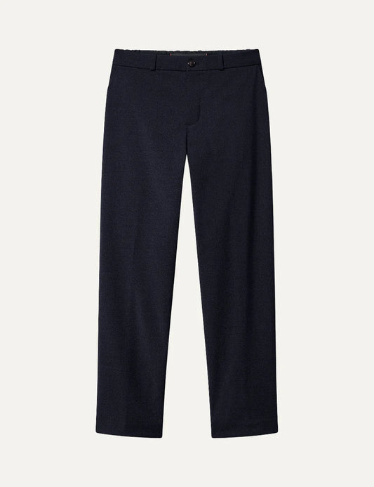 RRD men's dark navy stretch technical wool chino trousers with relaxed fit