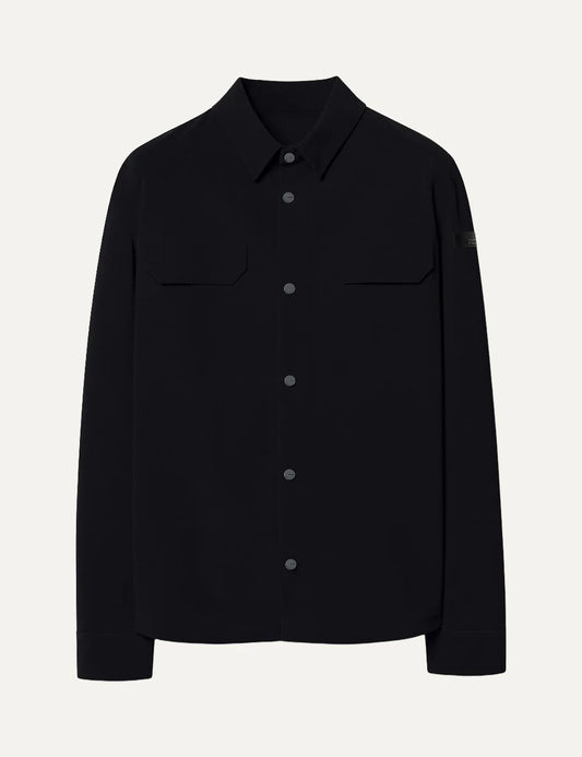RRD men's dark navy SURFLEX technical overshirt with chest pockets