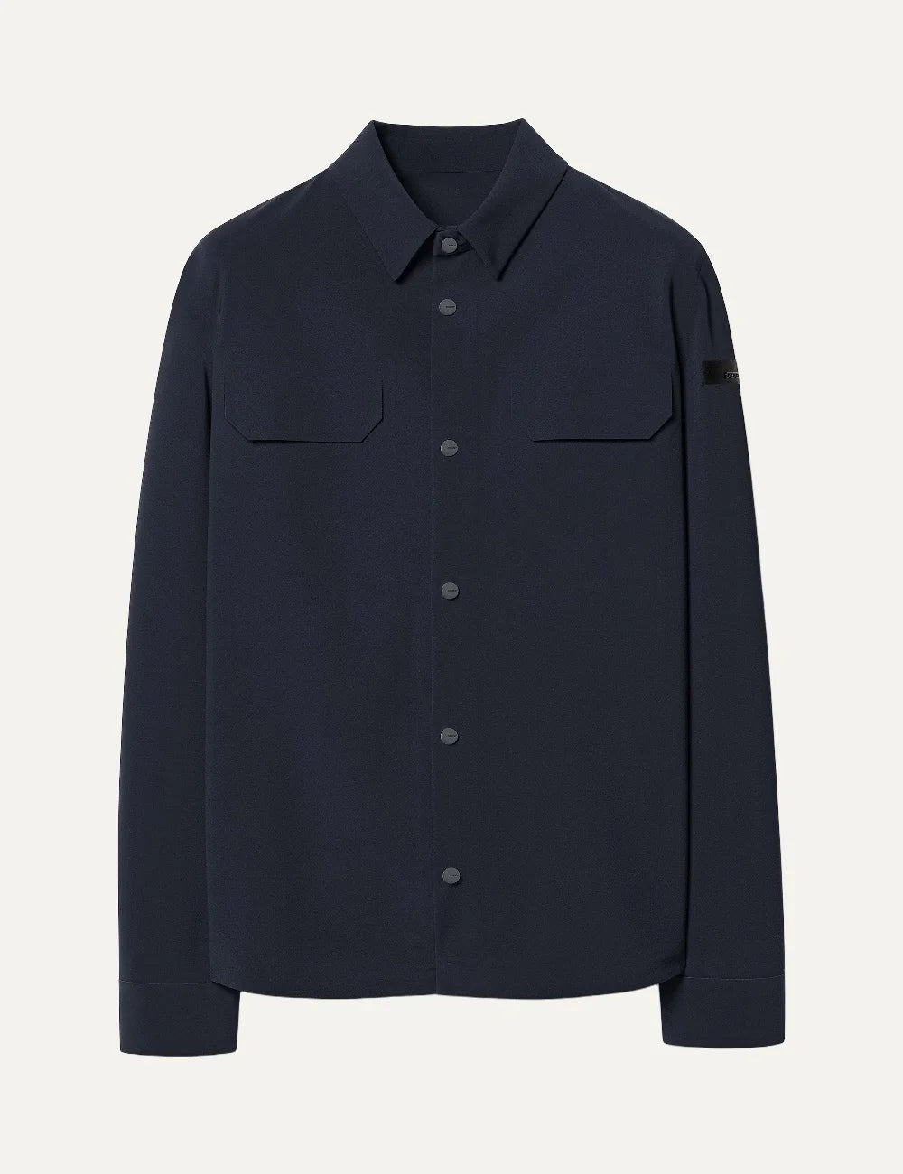 RRD men's dark navy SURFLEX technical overshirt with chest pockets