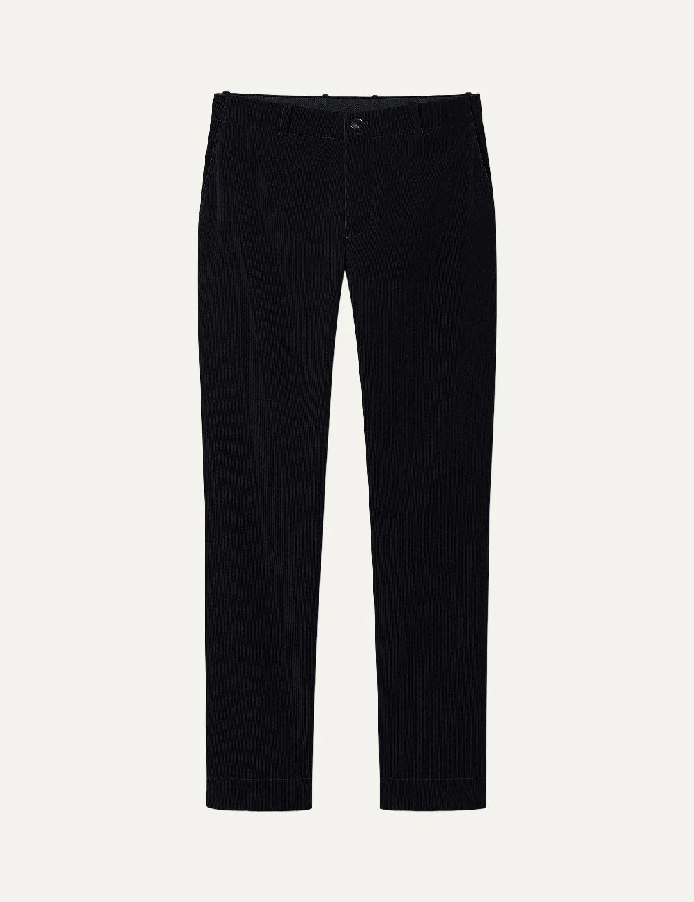 RRD men's dark navy textured chino trousers with regular fi