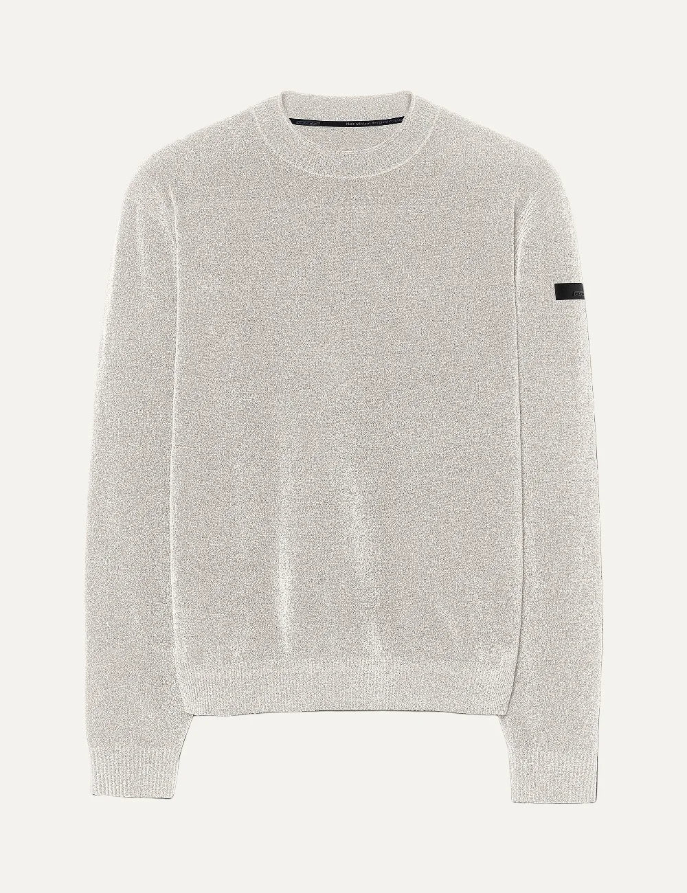 RRD men's ecru chenille crew neck sweater