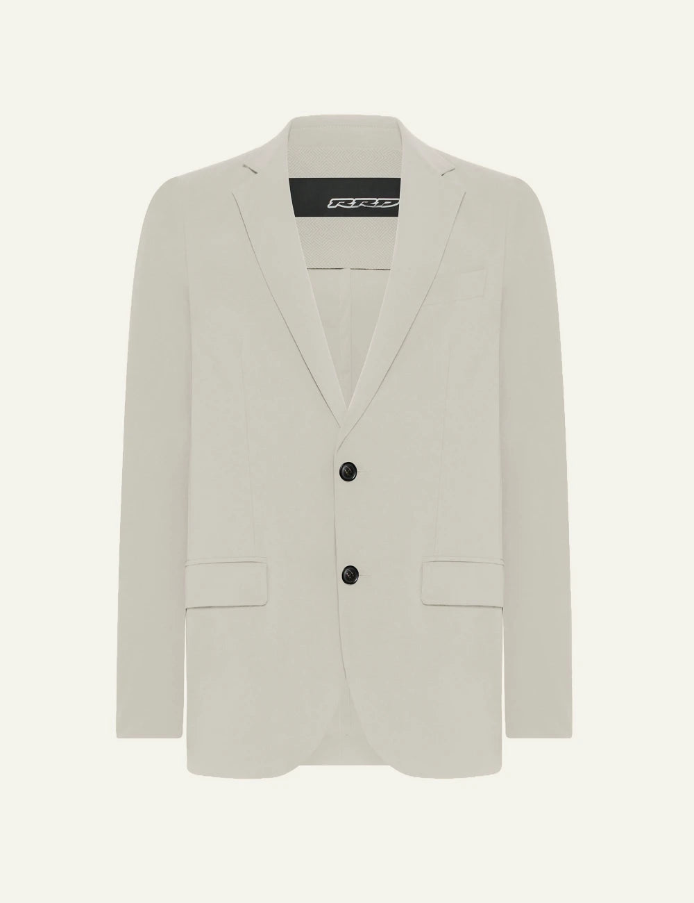 rrd surflex blazer beige minimal tailored front view