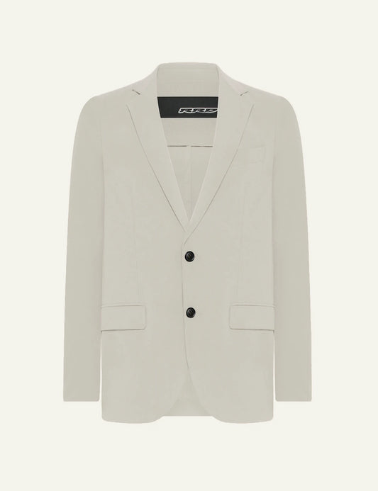 rrd surflex blazer beige minimal tailored front view
