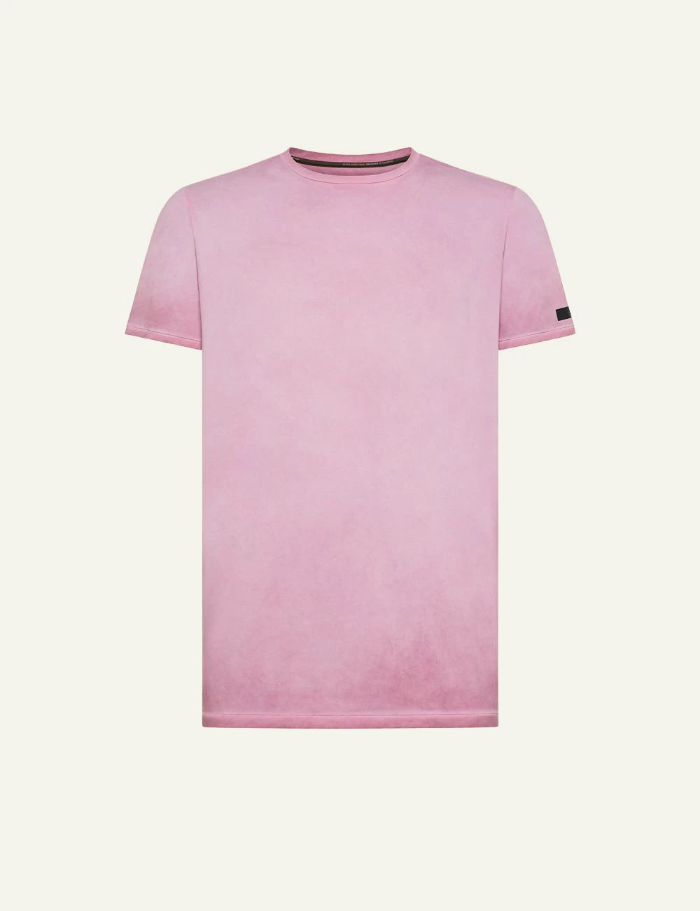 RRD t-shirt pink tie dye oxford regular fit front flat view