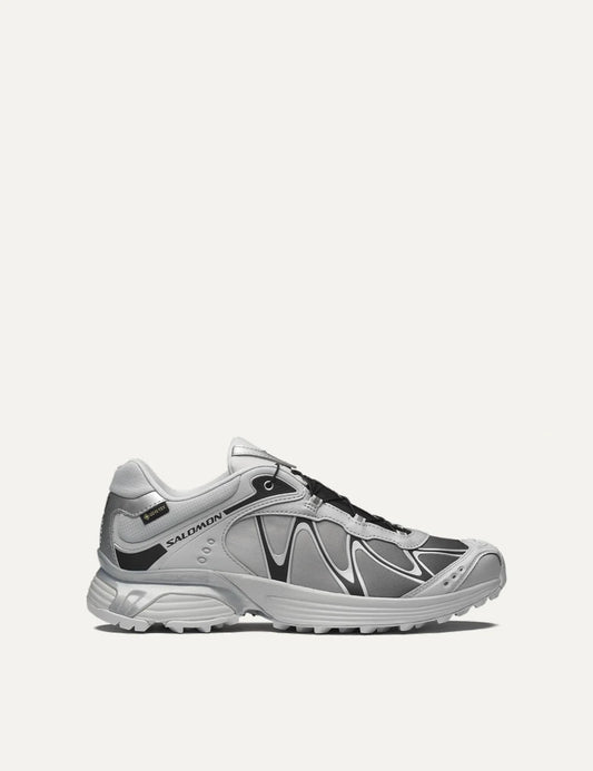  Salomon unisex XT-Whisper Gore-Tex grey and white sneakers with black details  side view