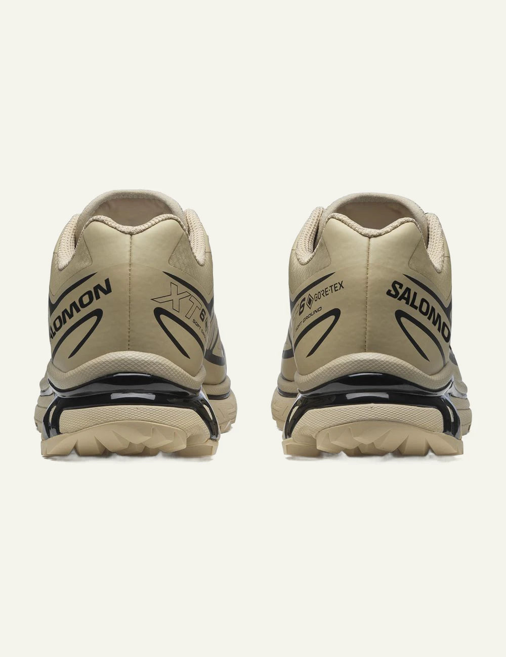 Salomon XT-6 GTX sneakers beige black trail back