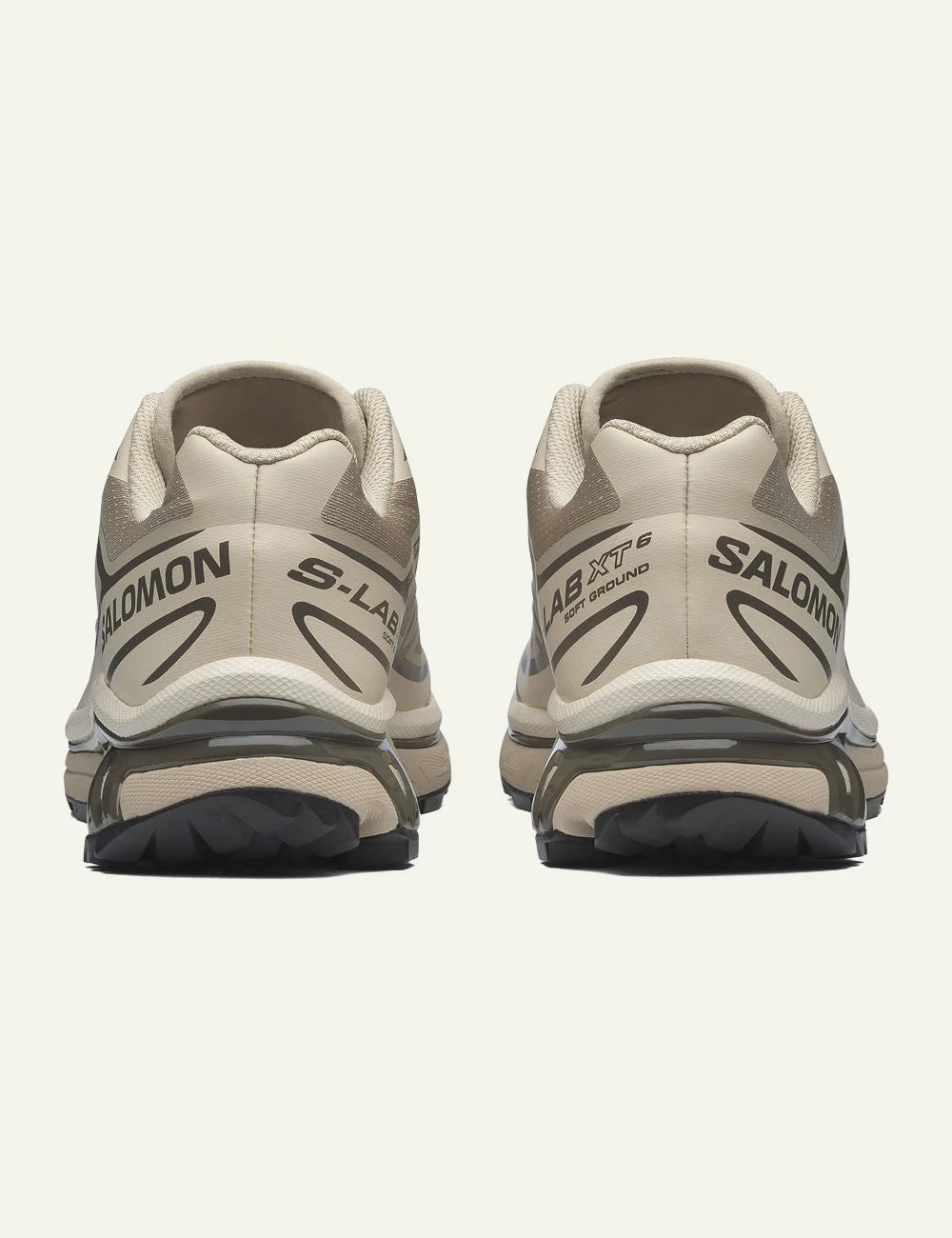 Salomon XT-6 sneakers beige grey trail back