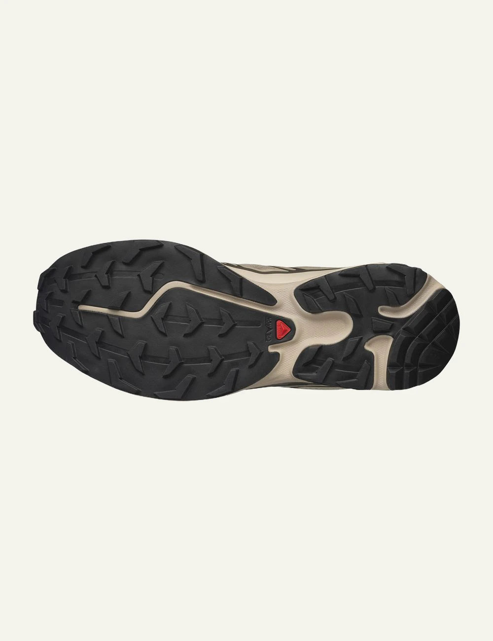 Salomon XT-6 sneakers beige grey trail sole