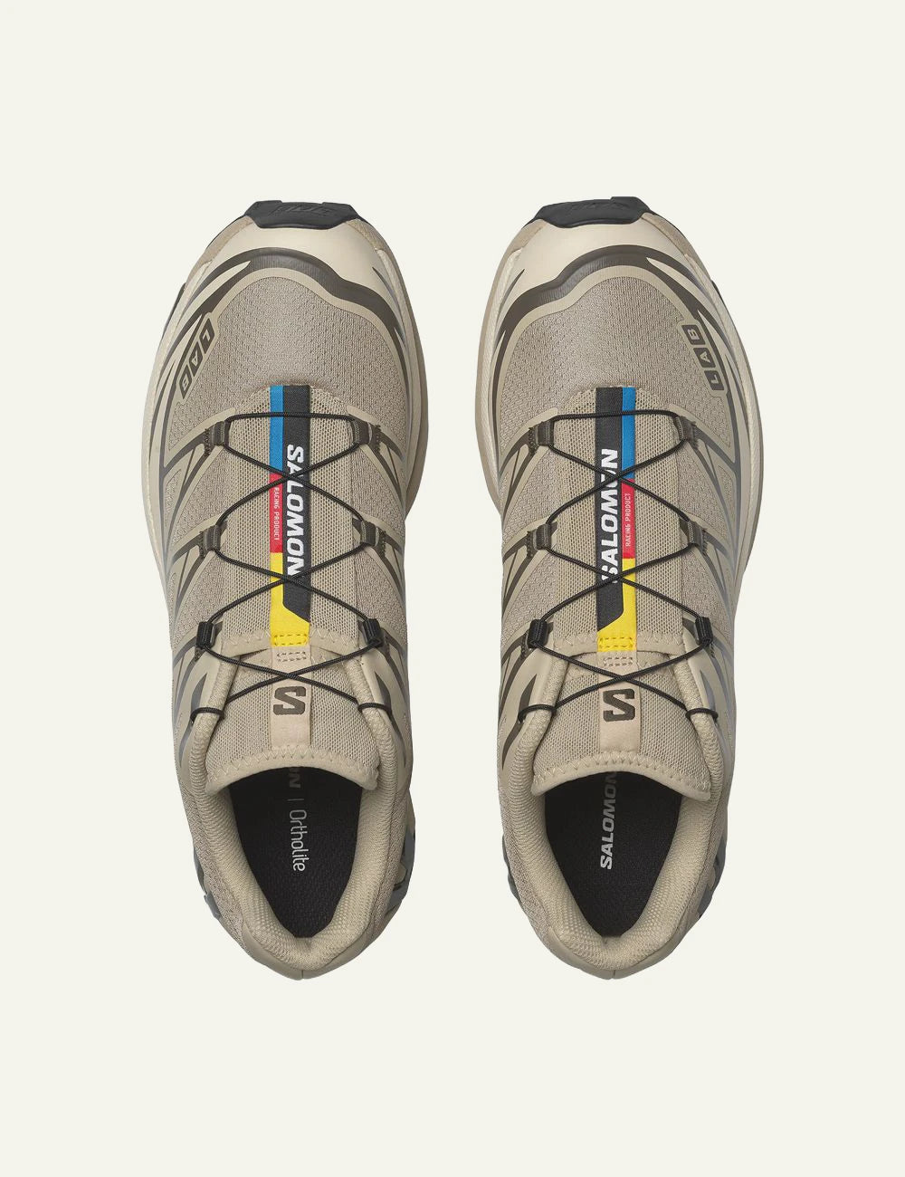 Salomon XT-6 sneakers beige grey trail top