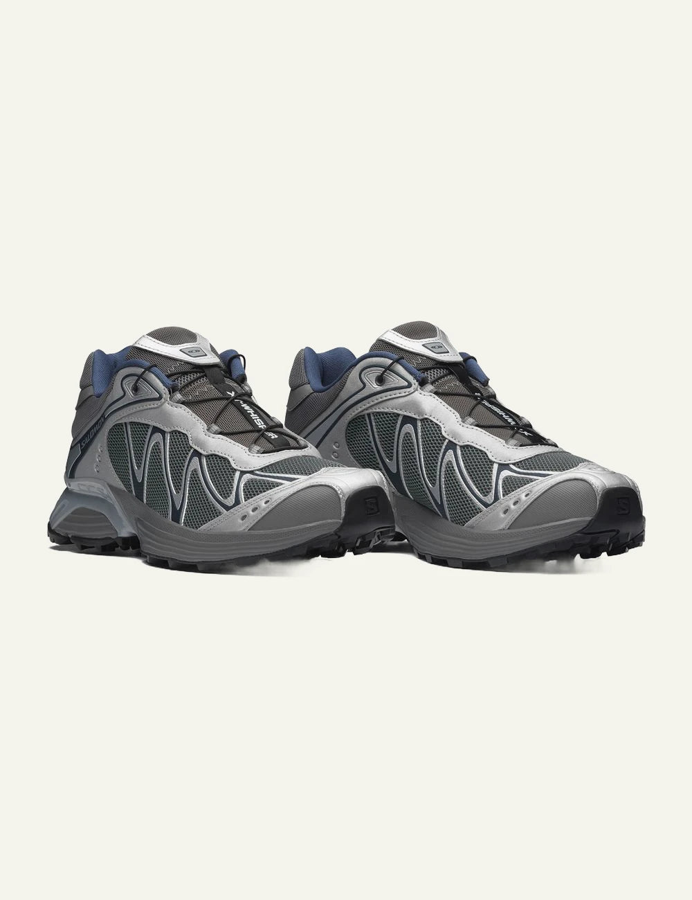 Salomon XT Whisper sneakers grey navy mesh angled