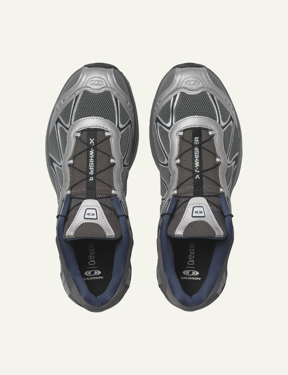 Salomon XT Whisper sneakers grey navy mesh top