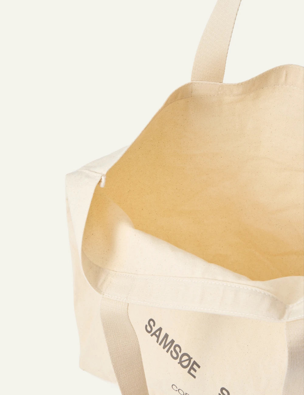 Samsoe Samsoe tote bag undyed canvas CPH logo top