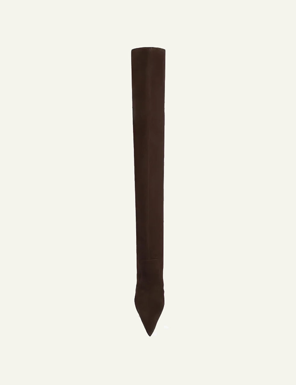  Schutz Women’s Dark Brown Leather Knee-High Boots front view