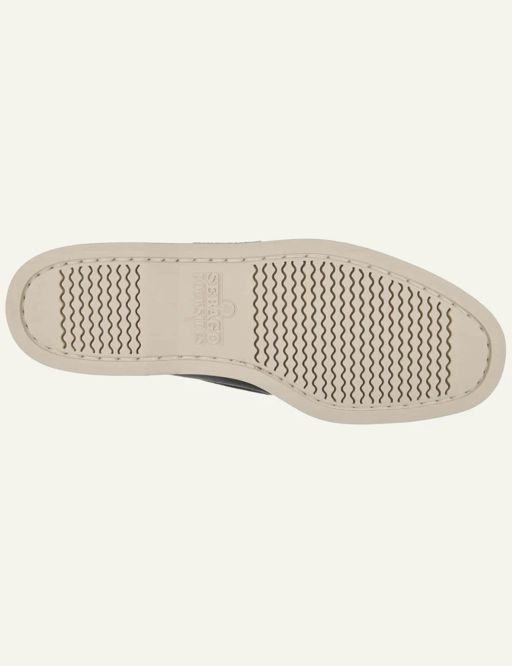 Sebago docksides leather grey boat shoes sole view