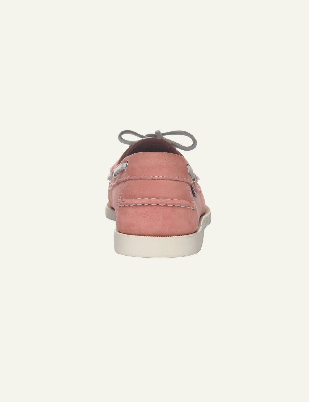 Sebago Docksides boat shoes nubuck pink back view