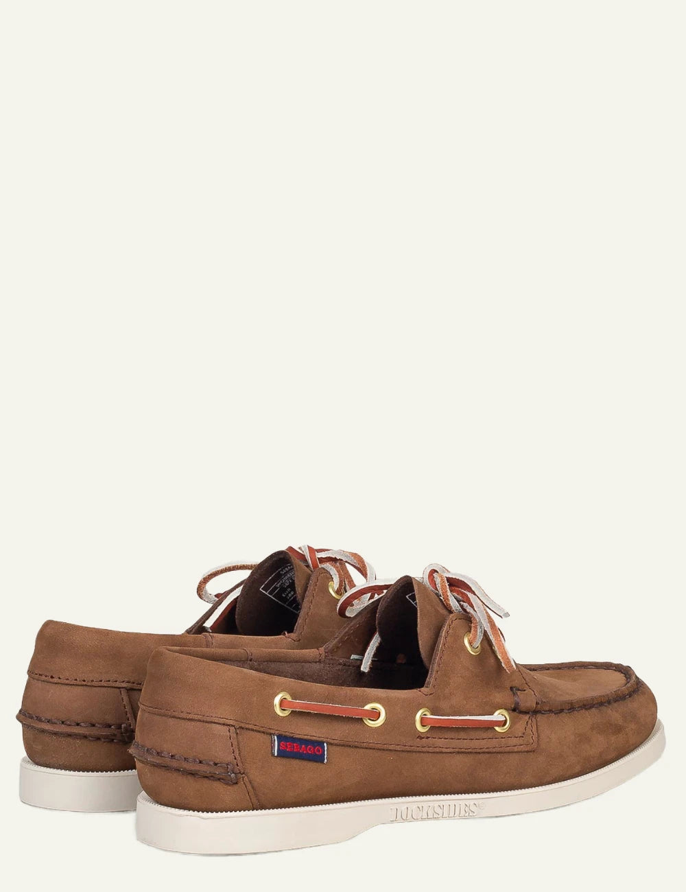 Sebago Docksides boat shoes suede brown profile view