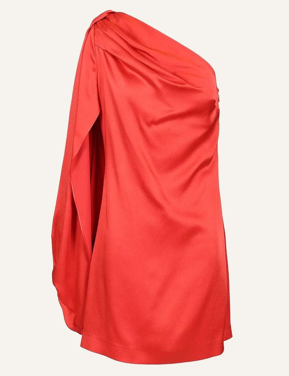 stella_mccartney_tomato_satin_one_shoulder_mini_dress