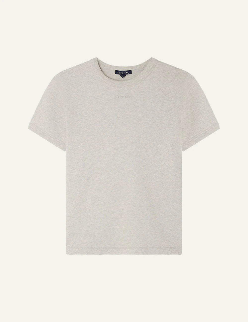 Soeur Aristide t-shirt grey cotton slim fit front