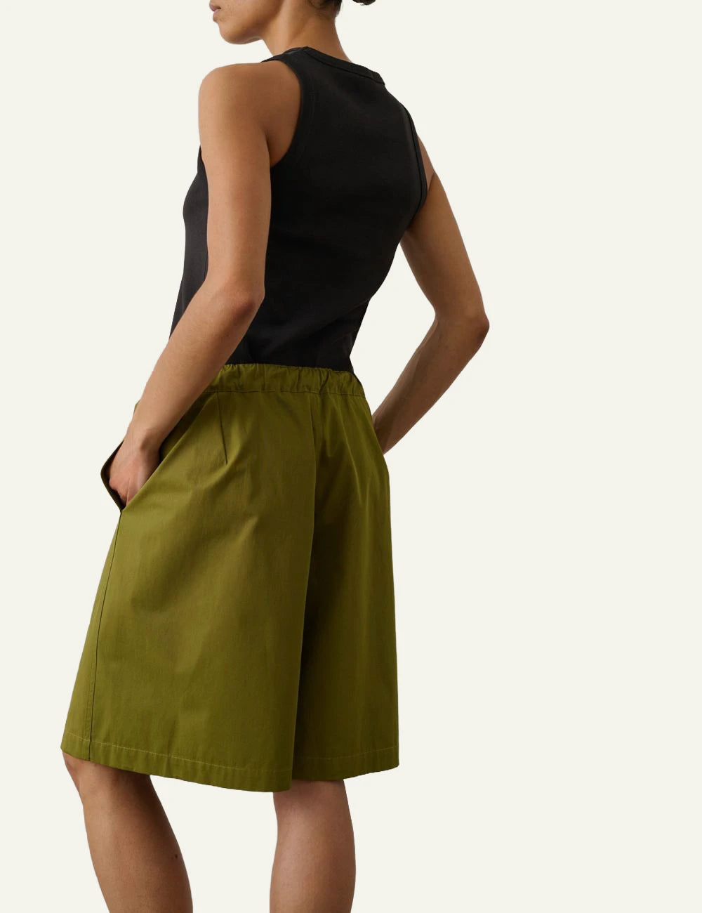 Soeur tank top recycled cotton black side