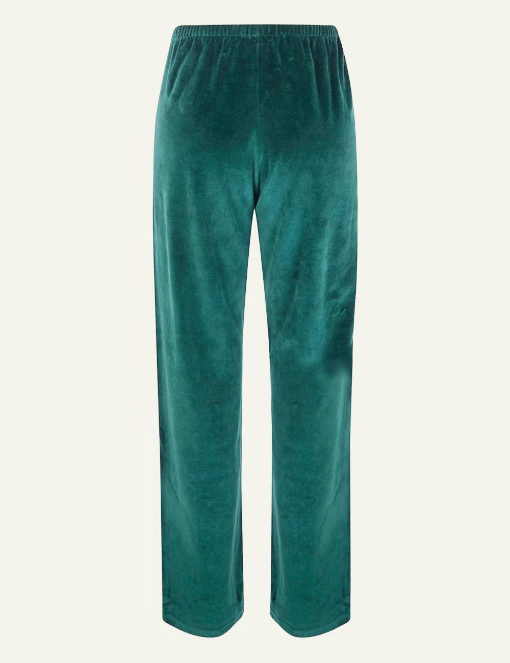 Sporty &amp; Rich Crown Tennis velvet pant forest ecru back view