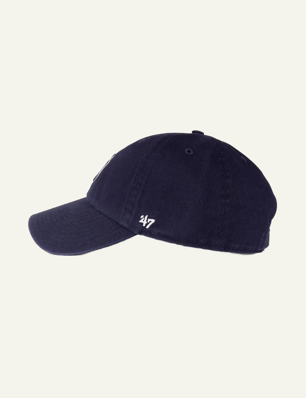 Sporty and Rich NY Yankees cap navy profile view