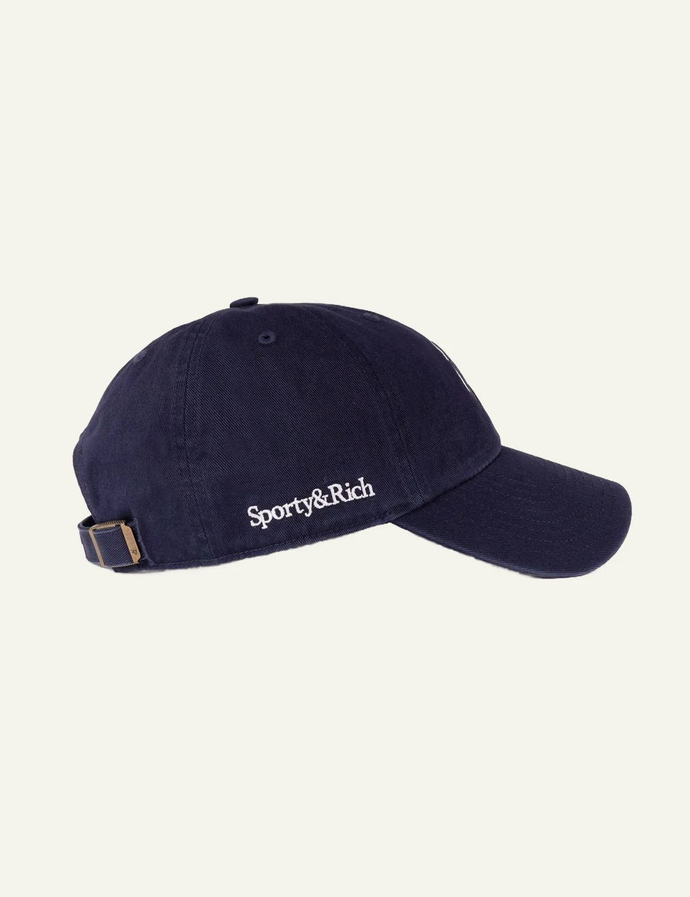 Sporty and Rich NY Yankees cap navy side view