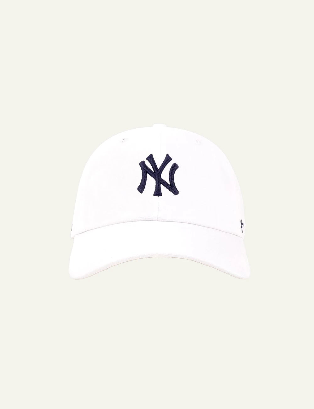 Sporty and Rich NY Yankees cap white front view