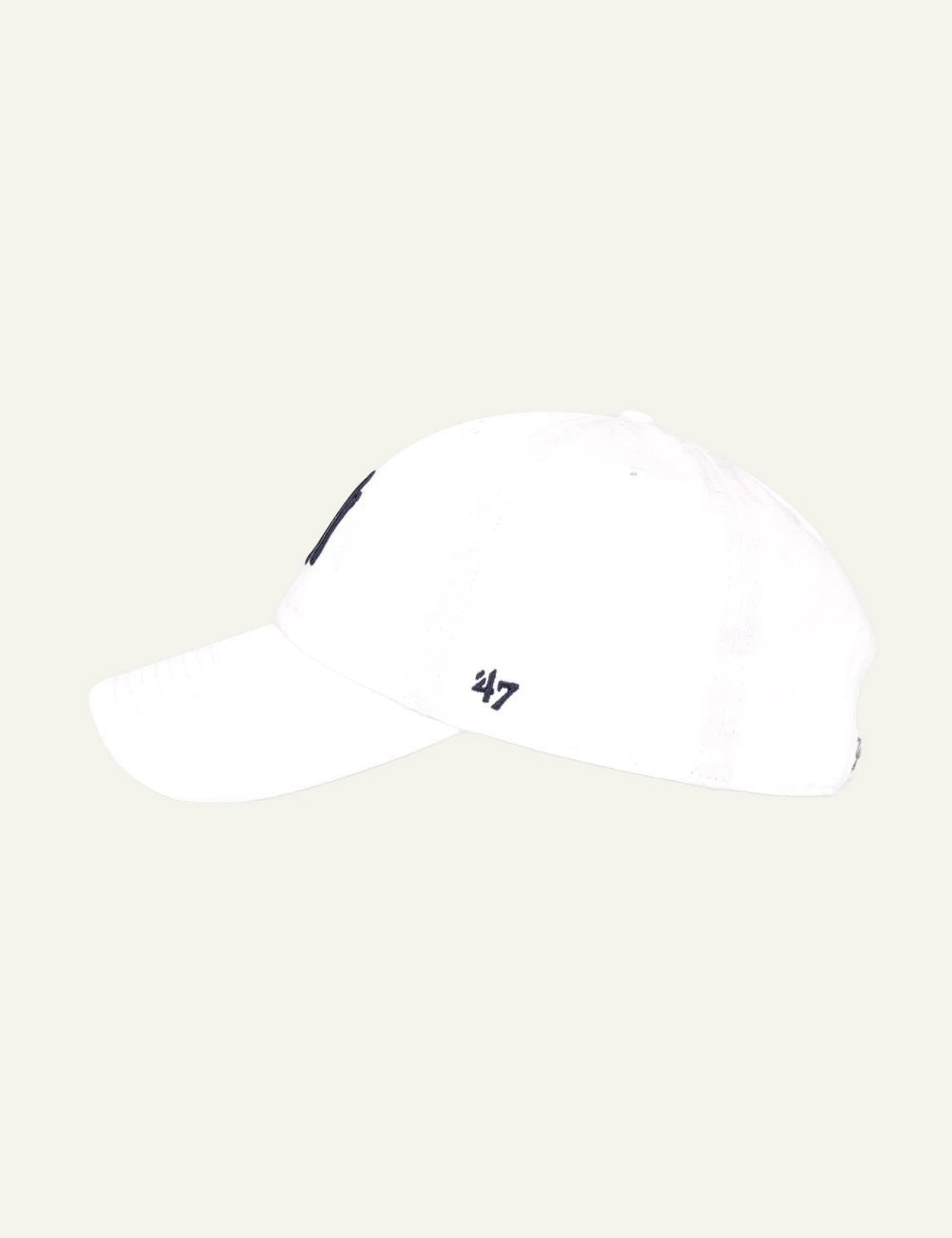 Sporty and Rich NY Yankees cap white profile view