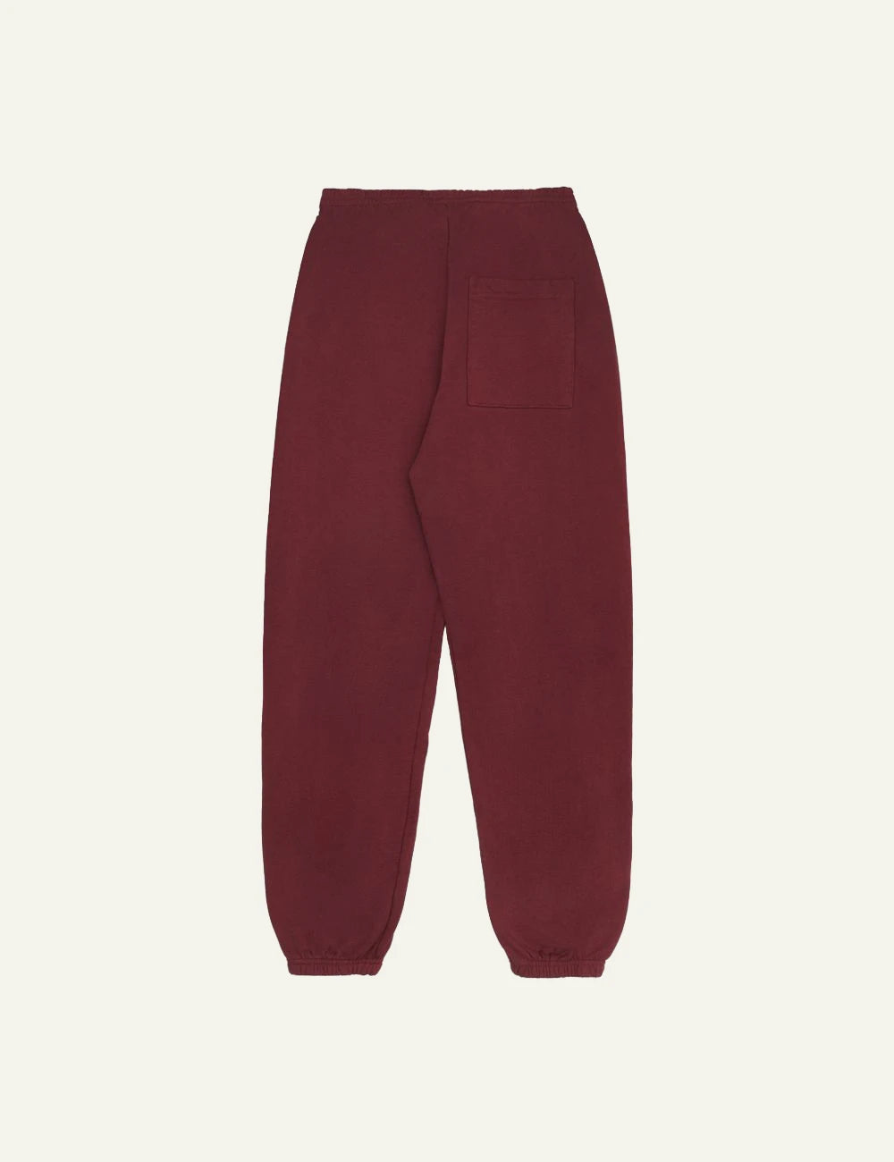 Sporty and Rich wellness sweatpants merlot back view