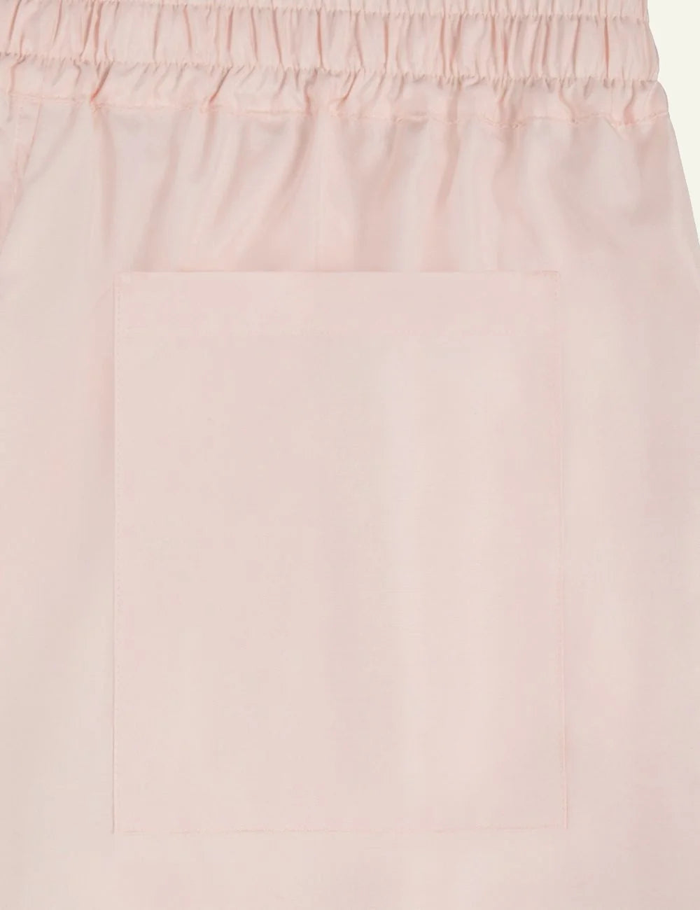 Umit Benan Julian Paradiso silk pants beige relaxed fit back detail view