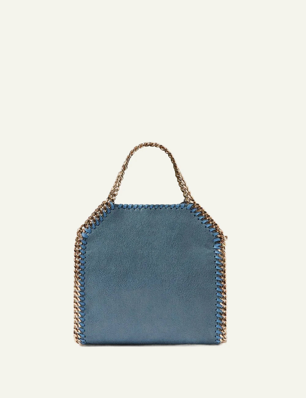 Stella McCartney Falabella tiny tote bag blue me chain detail back view