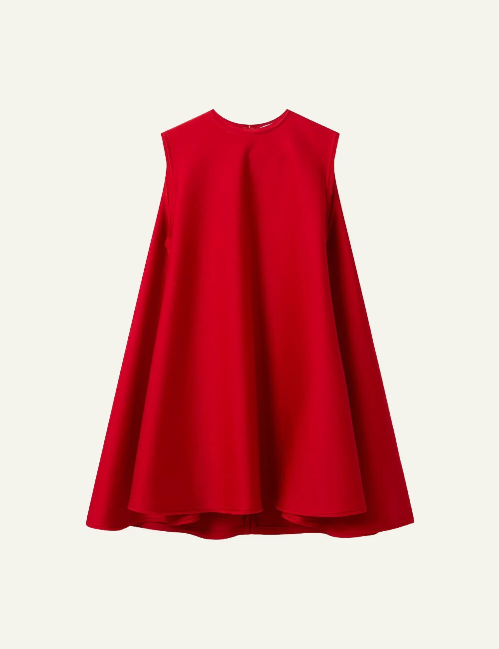 Stella McCartney envers satin A-line mini dress red sleeveless front view