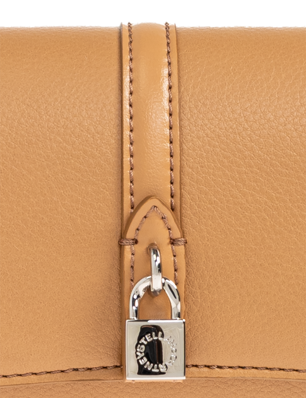 Stella McCartney Ryder shoulder bag beige front detail view