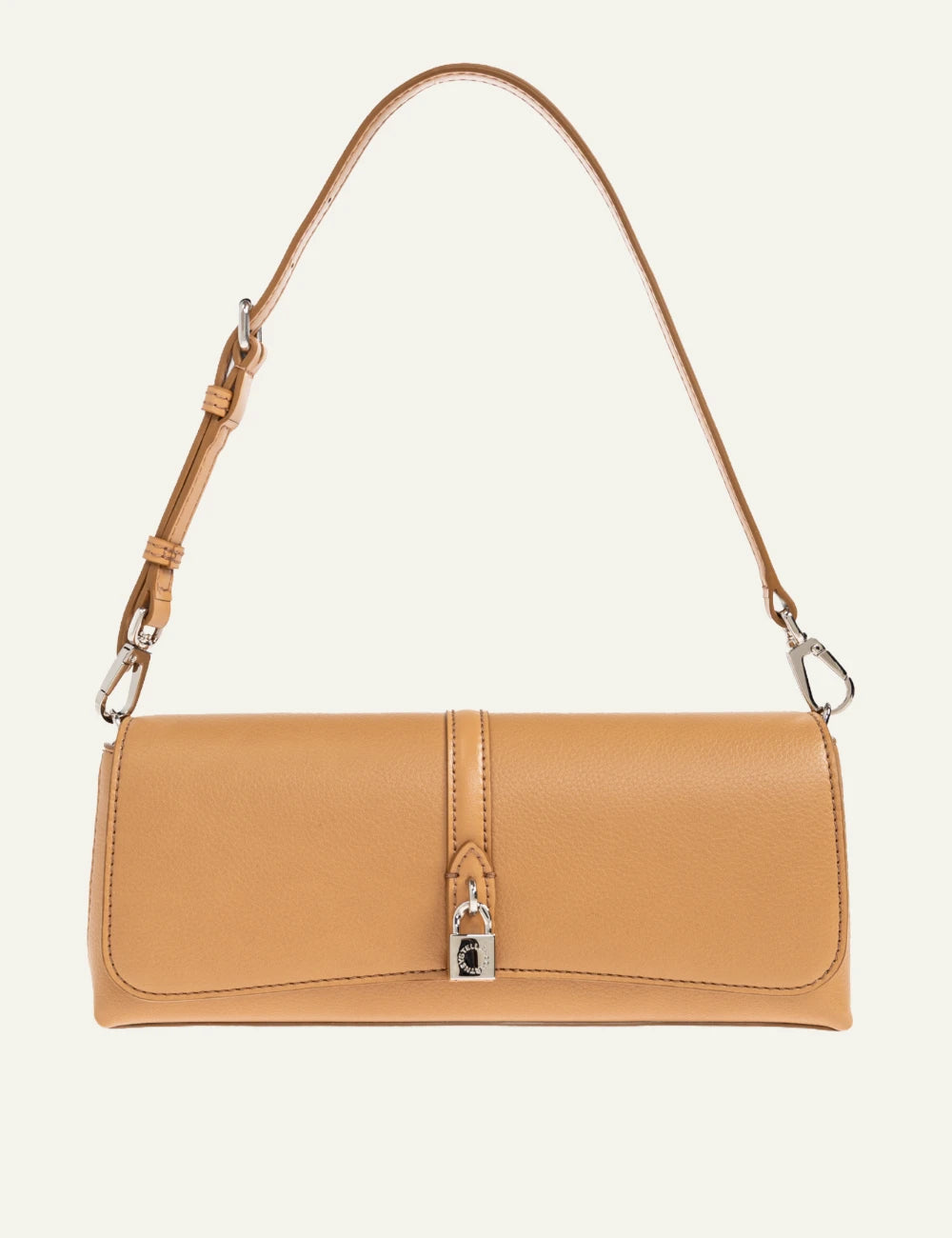 Stella McCartney Ryder shoulder bag beige front view