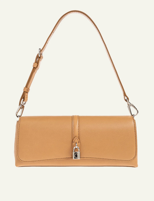 Stella McCartney Ryder shoulder bag beige front view