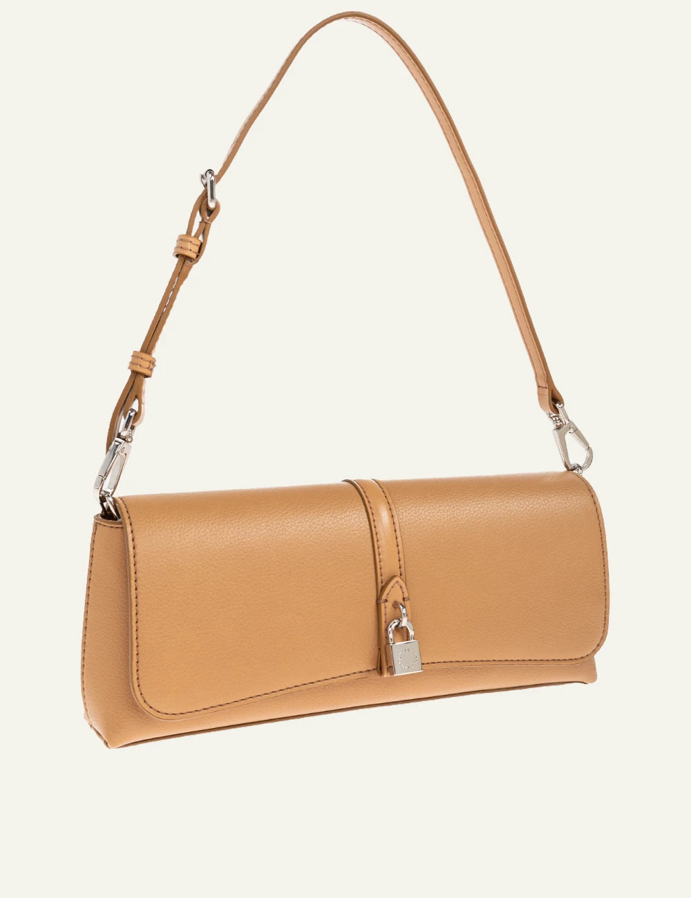 Stella McCartney Ryder shoulder bag beige side view