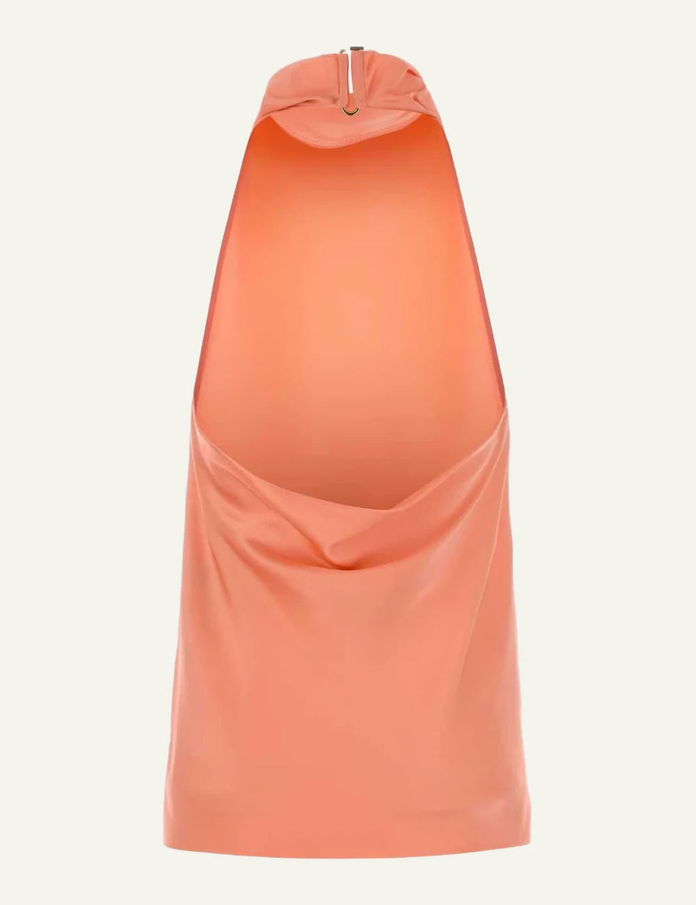 Stella McCartney satin open back top pink back view
