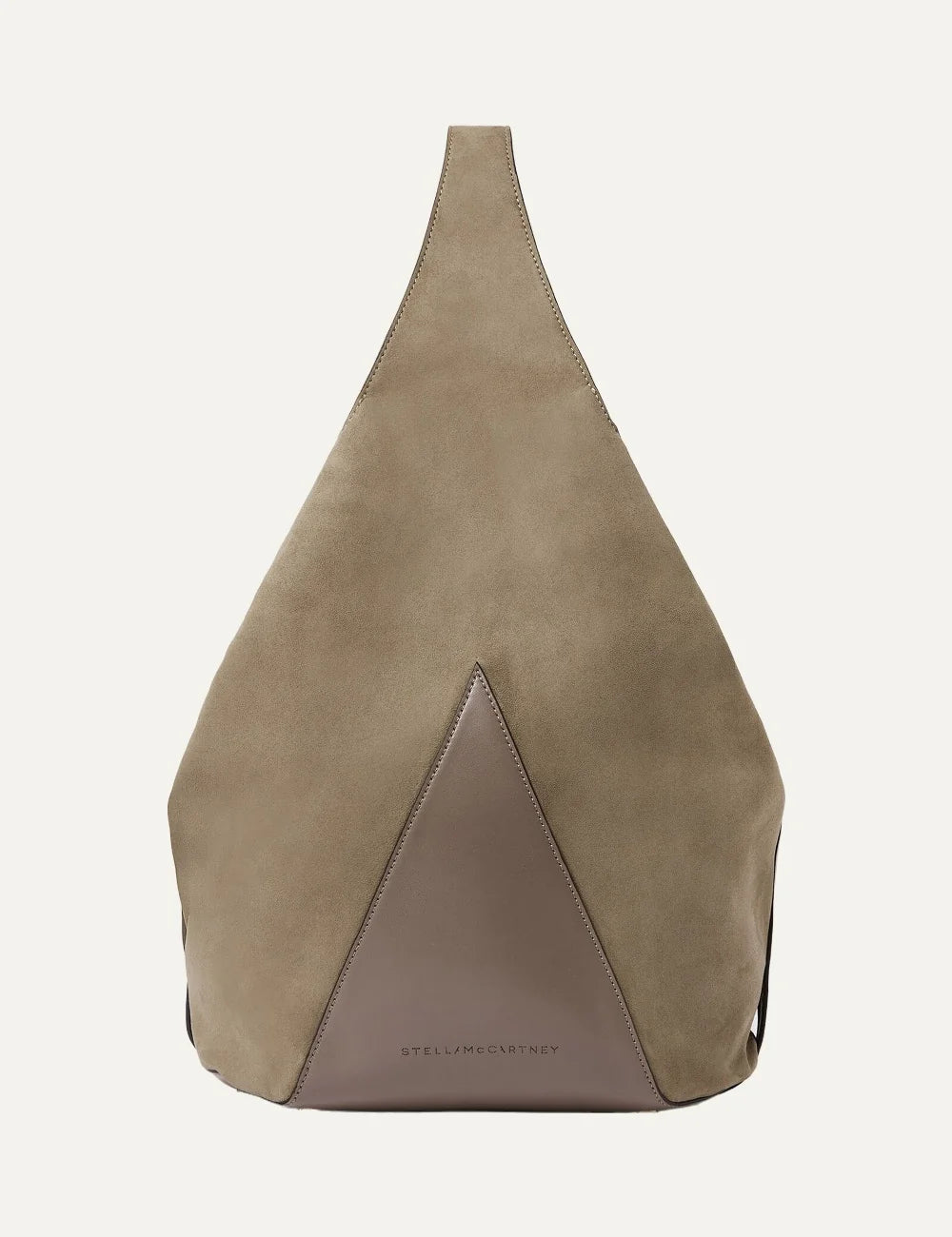 Stella McCartney women's sand vegan suede medium bucket bag