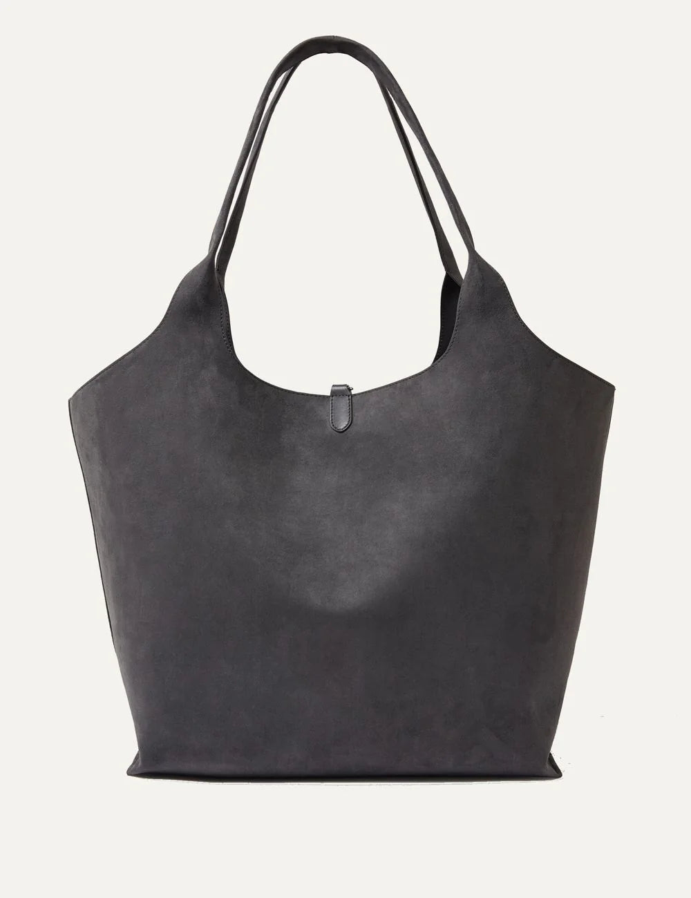 Stella McCartney women's slate vegan suede reversible tote bag back