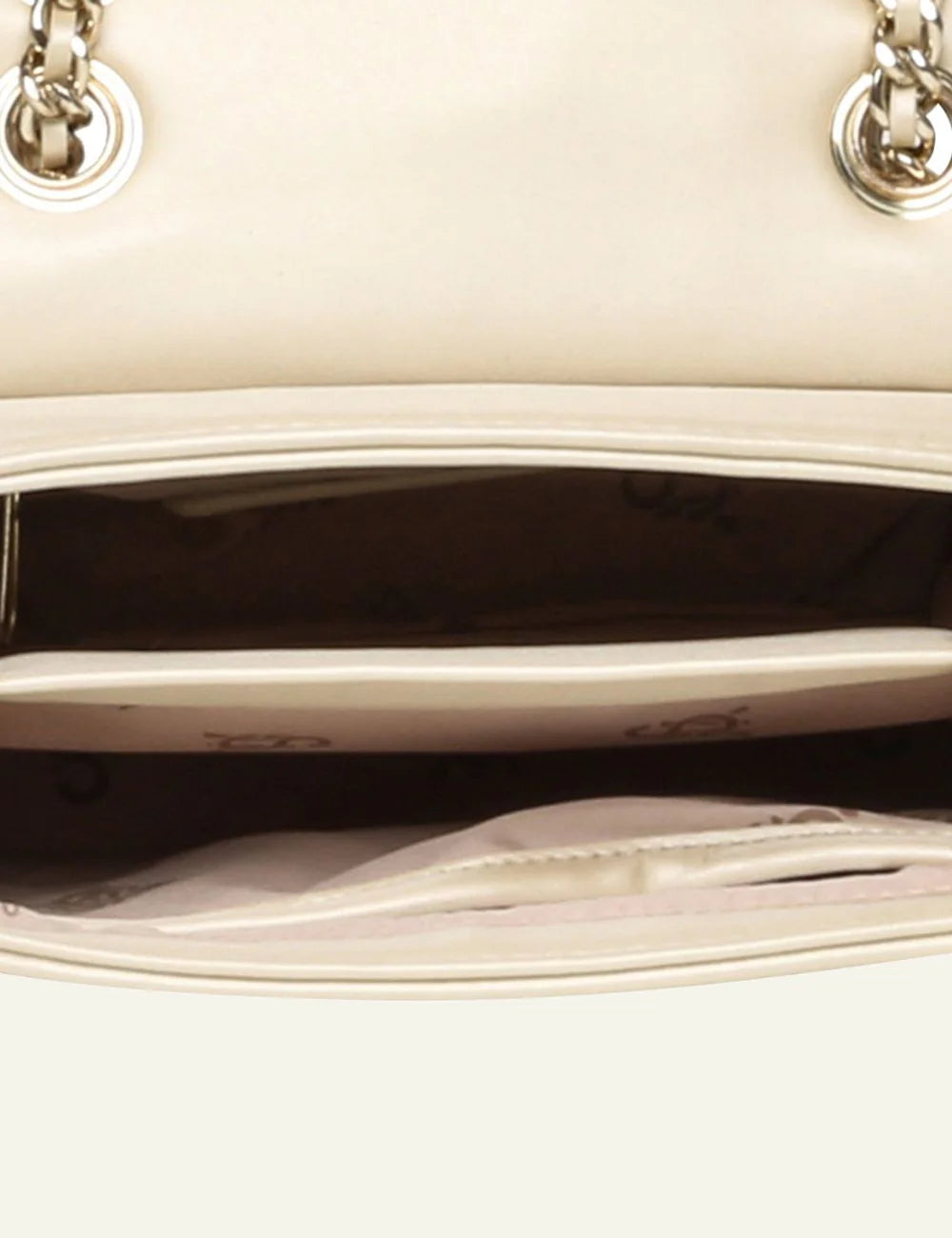 steve madden bcoupe smd shoulder bag ivory crystal top view