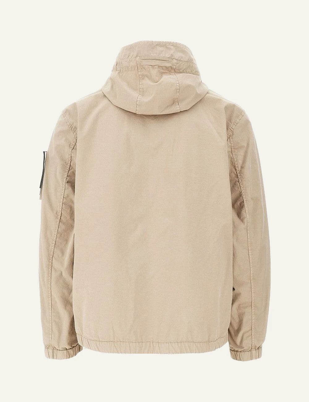Stone Island hooded jacket beige back