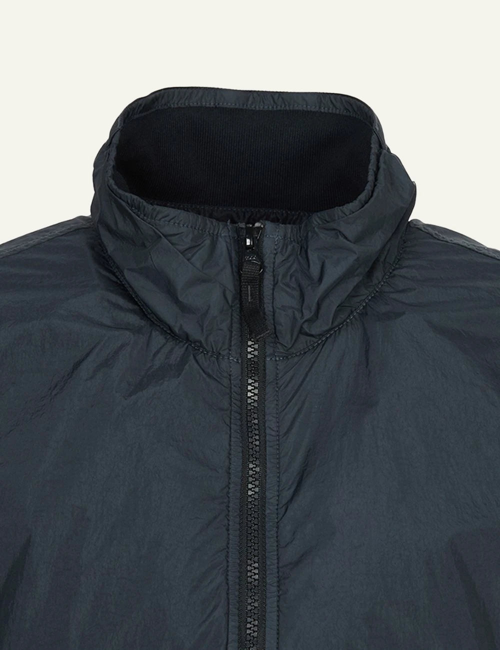 Stone Island jacket blue detail look