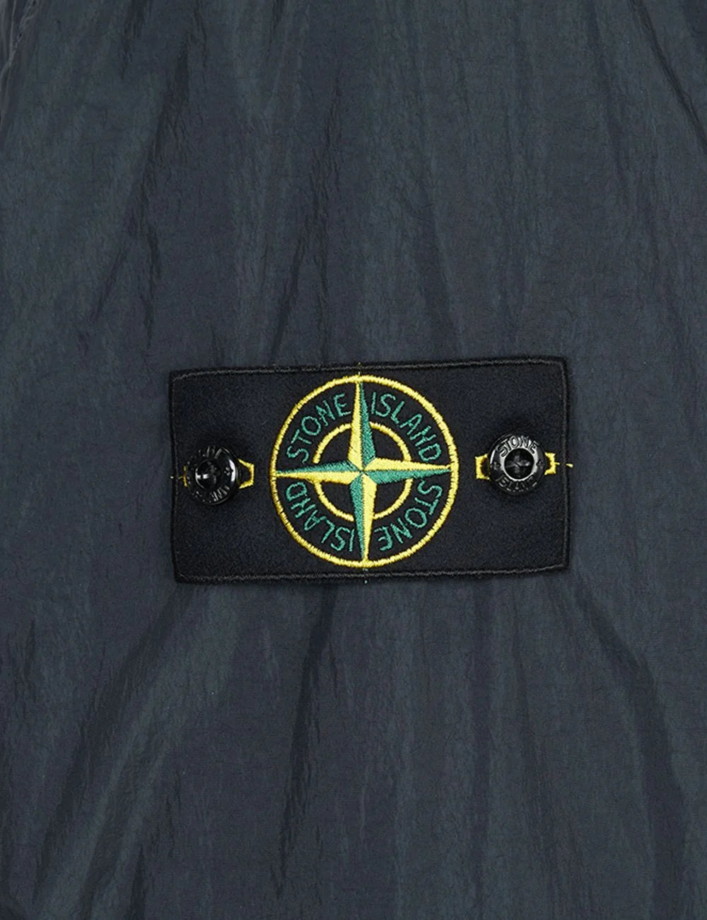 Stone Island jacket blue logo look