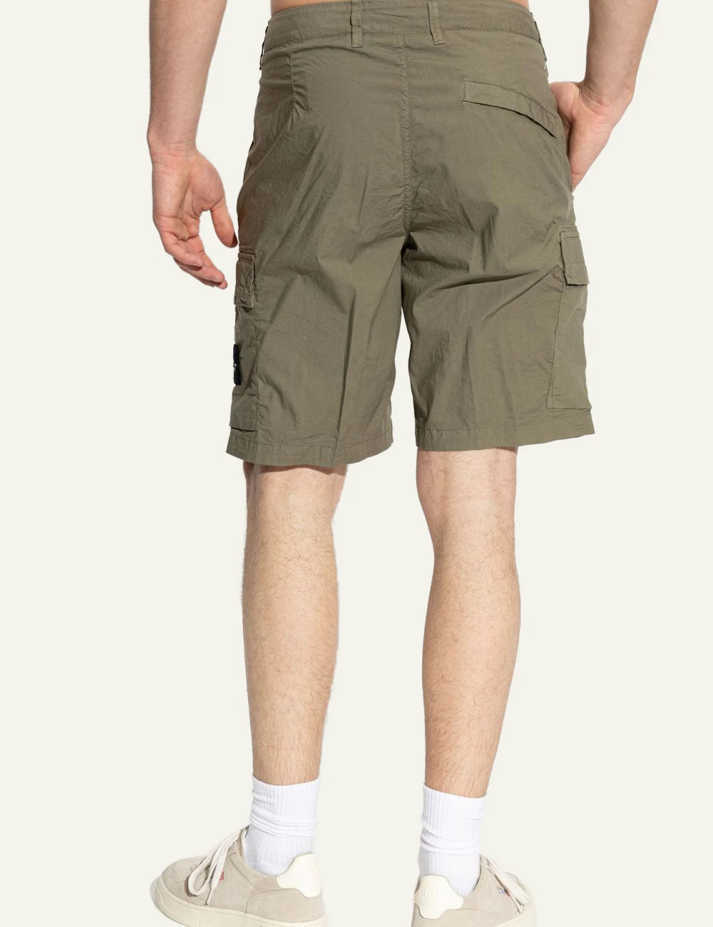 Stone Island shorts green back look